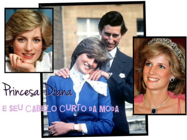 Princesa Diana e seu cabelo curto