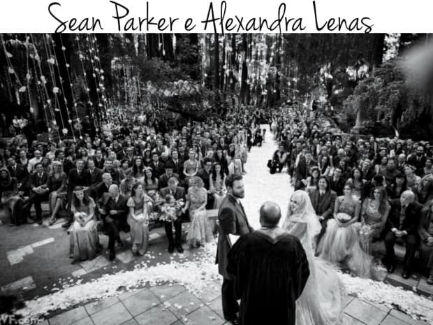 Sean Parker e Alexandra Lenas wedding