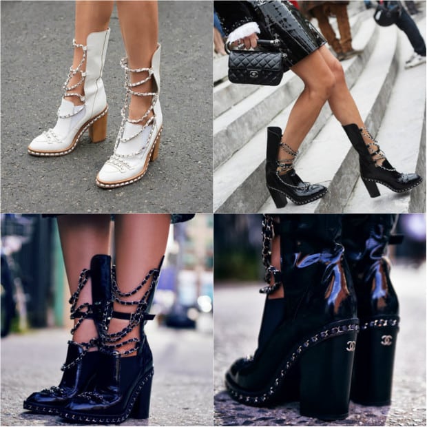 Bota de corrente da Chanel