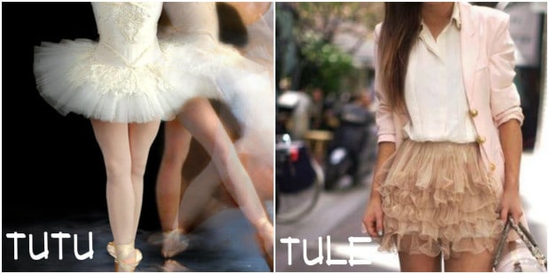 saia de tule tutu